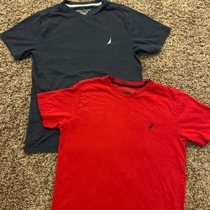 Nautica boys size LG 14/16 1 red, 1 blue